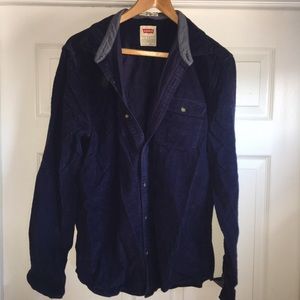 Levi’s blue corduroy flannel